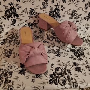Vintage Purple Suede Sandals